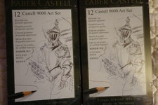 Faber Castell 9000 Graphite Pencils 2 Sets of 12Ct. Artist Sketch Drawing Set