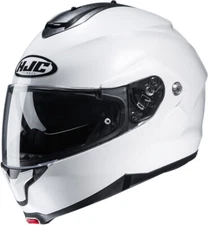 Helmet Modular Motorcycle HJC C91 White Size XL White Flip Up Helmet