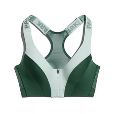 Adidas x Ivy Park Medium Support Zip Bra H25157 Dark Green Drip 2 Collection