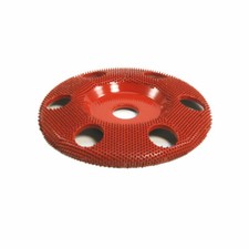 SABURR TOOTH 4" Sanding Disc 7/8" Bore with Holes Flat Face Coarse - SD470H-7/8