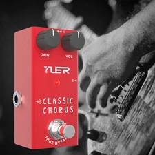 YUER RF-05 Electric Guitar Pedal Classic Chorus 9V Full Metal Shell True Bypass
