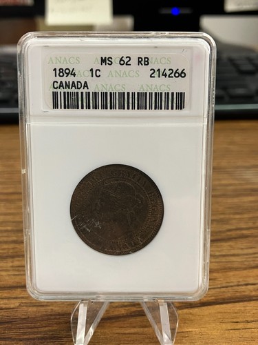 1894 CANADA Cent ANACS MS 62 RB