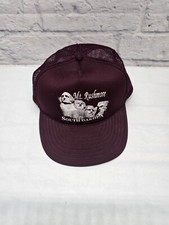 Vtg Mount Rushmore Mesh Trucker Snapback Hat Cap