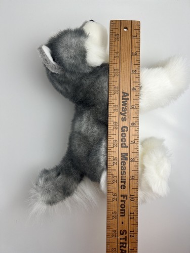 Douglas Husky Dog Plush Realistic Gray White Standing Puppy Stuffed Animal Toy - Picture 15 of 15