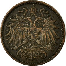 [#680703] Münze, Österreich, Franz Joseph I, 2 Heller, 1902, SS, Bronze, KM:2801