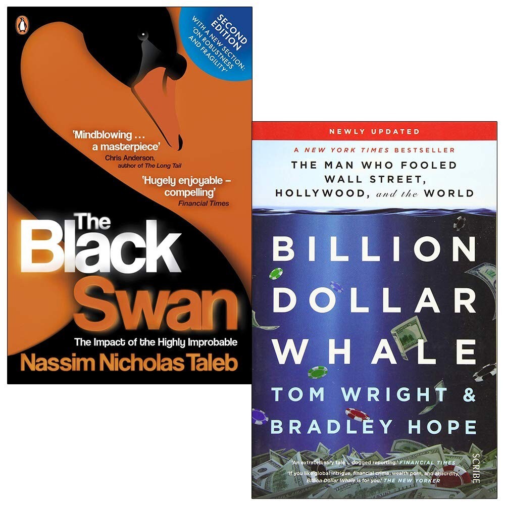 Nassim Nicholas Taleb & Tom Wright Unisex Black The Swan, Billion Dollar Whale - 2 Books Collection Set - Non Fiction - Paperback - Image 3