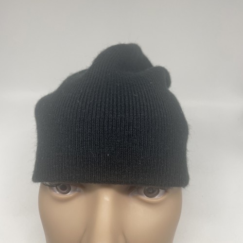 Classic Boys Knit Hat Cap Black Size Large Winter Vintage - Picture 8 of 14