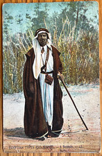 Egypt, Egyptian Types & Scenes, A Bedouin Man, PM ca 1910 Postcard