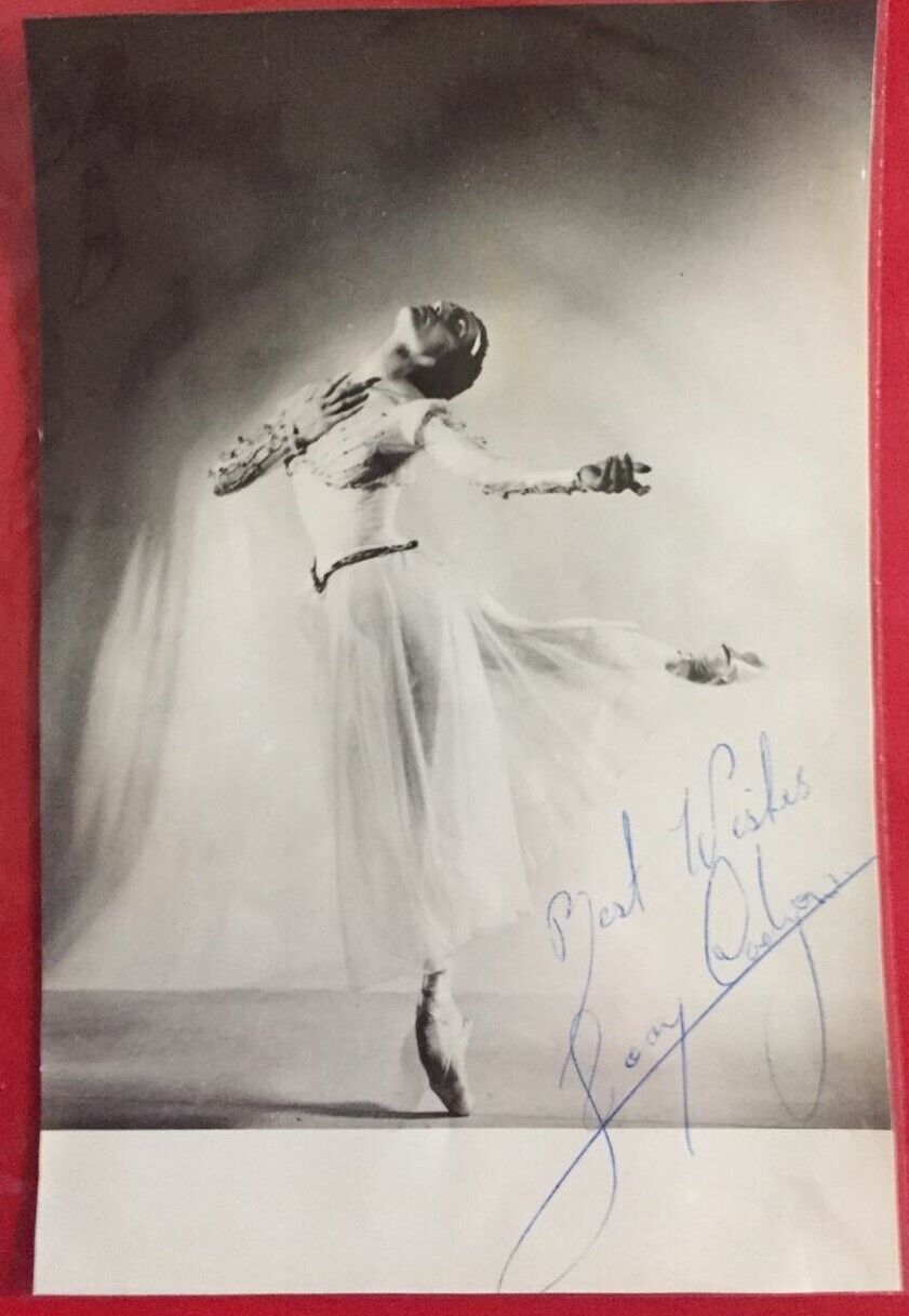 JOAN CADZOW ORIGINAL AUTOGRAPHED PHOTO 1962 BALLET DANCER