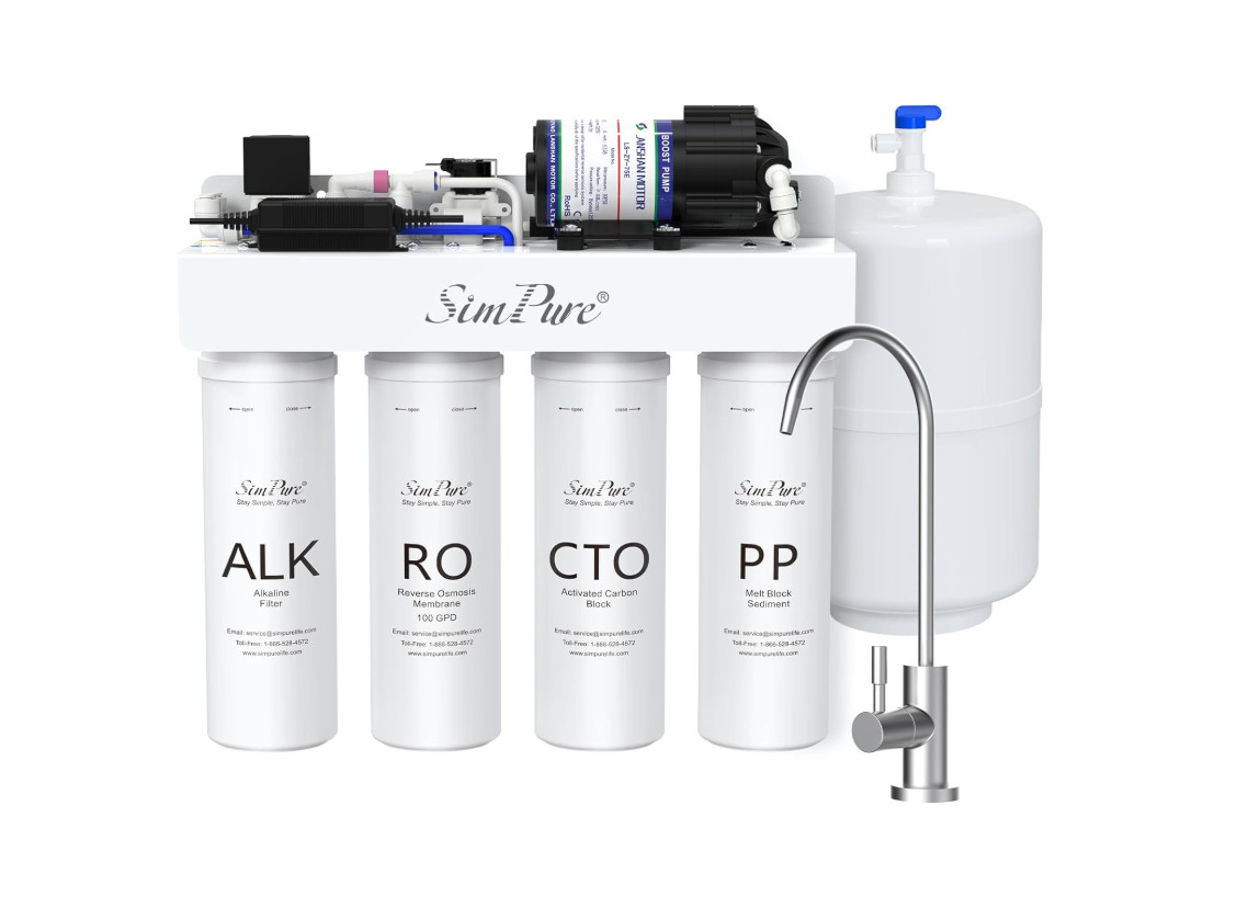 Filtro de Agua de Ósmosis Inversa Alcalina, Sistema de Ósmosis Inversa Mineral 8 Etapas, N