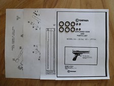 Crosman 150 157 Two 2 O-Ring Seal Kits Exploded View Parts List Guide