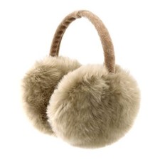 FSTEOE Winter Ear Muffs Women Warm Earmuffs Girls Ear Warmer Soft Plush Khaki