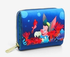 Cartera Loungefly Disney Pinocho Mini Cremallera Alrededor Azul Imitación Cuero Nueva con Etiquetas