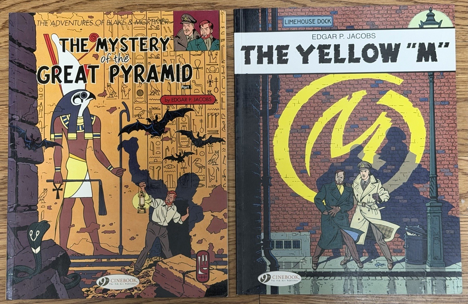 Blake & Mortimer Lot 2 Yellow M Great Pyramid Part 1 Edgar Jacobs Cinebook