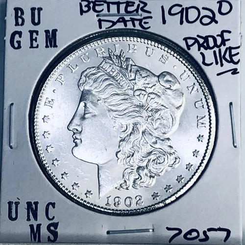 1902 O BU GEM MORGAN SILVER DOLLAR UNC MS+++ U.S. MINT RARE COIN 7057