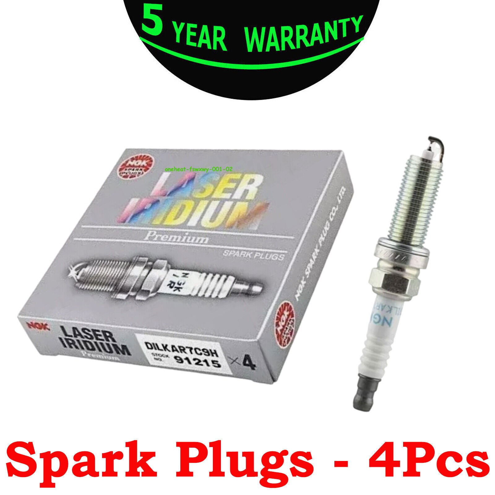 4X For Nissan Pathfinder 2014-2015 NGK 91215 Laser Iridium Spark Plug DILKAR7C9H