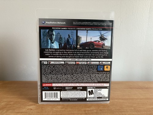 Grand Theft Auto V (GTA 5) PS3 Play Station 3 CIB w/Manual & Map Tested/Working - Picture 2 of 4