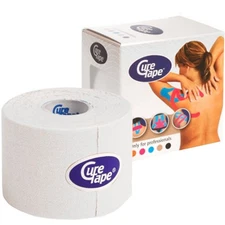 CureTape Classic Kinesiology Tape: 2 in. x 16.5 ft. (White)