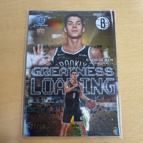 2025-26 Bowman Chrome Egor Demin RC Greatness Loading Gold Refractor /50