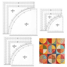 Jieting 3 Set Drunkards Path Quilting Templat...