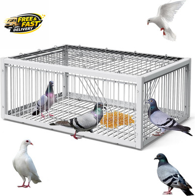 Pigeon Trap Cage Bird Traps for Small Birds Folding One-Way Entrance Trapping Po