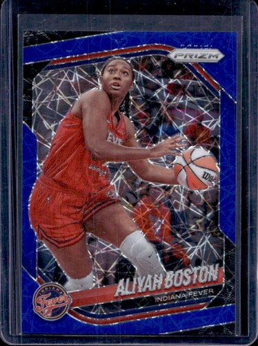 2025 Panini WNBA Prizm Aliyah Boston Blue Velocity #75 Fever