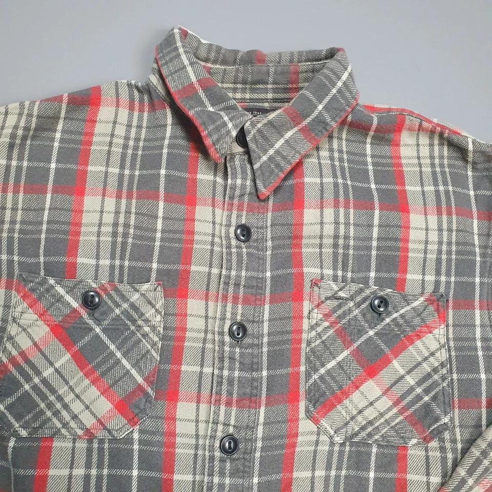 Ralph Lauren Double RRL Mens Plaid Checked Flannel Shirt Small - Image 3 of 4