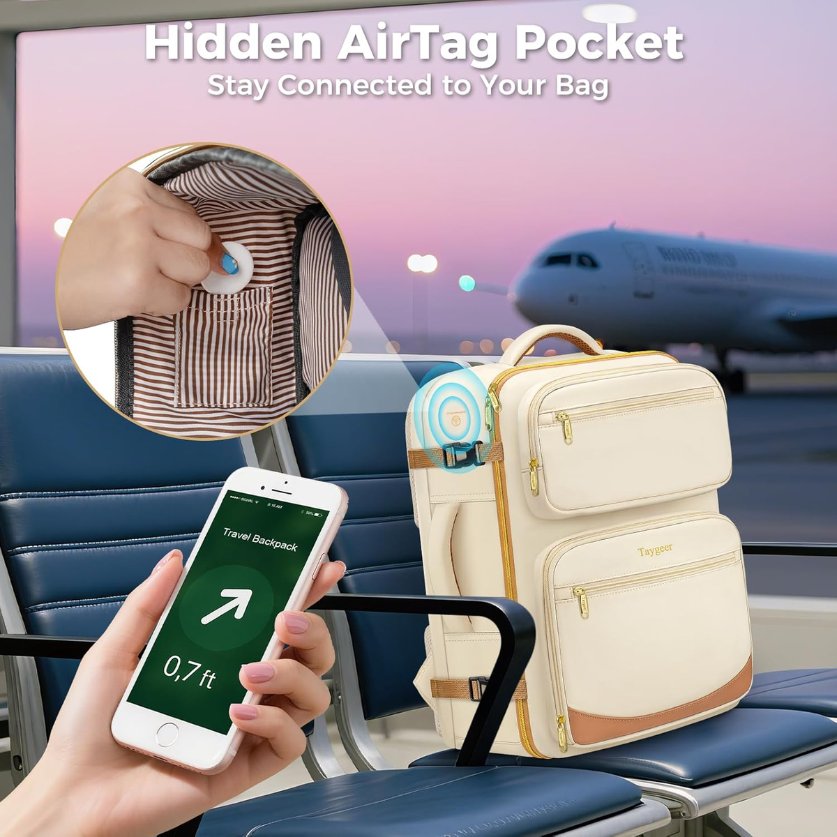 Spirit Airlines Personal Item Bag 18X14X8, Underseat Personal Item
