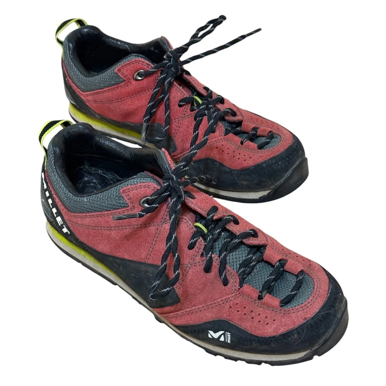Millet Shoes Women 10 Red Rockway Suede Hiking Gorpcore Trail Outdoor MIG1322