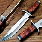 15" UNIQUE CUSTOM HANDMADE D2 STEEL BLADE BOWIE HUNTING KNIFE - SHEATH - TR-6616
