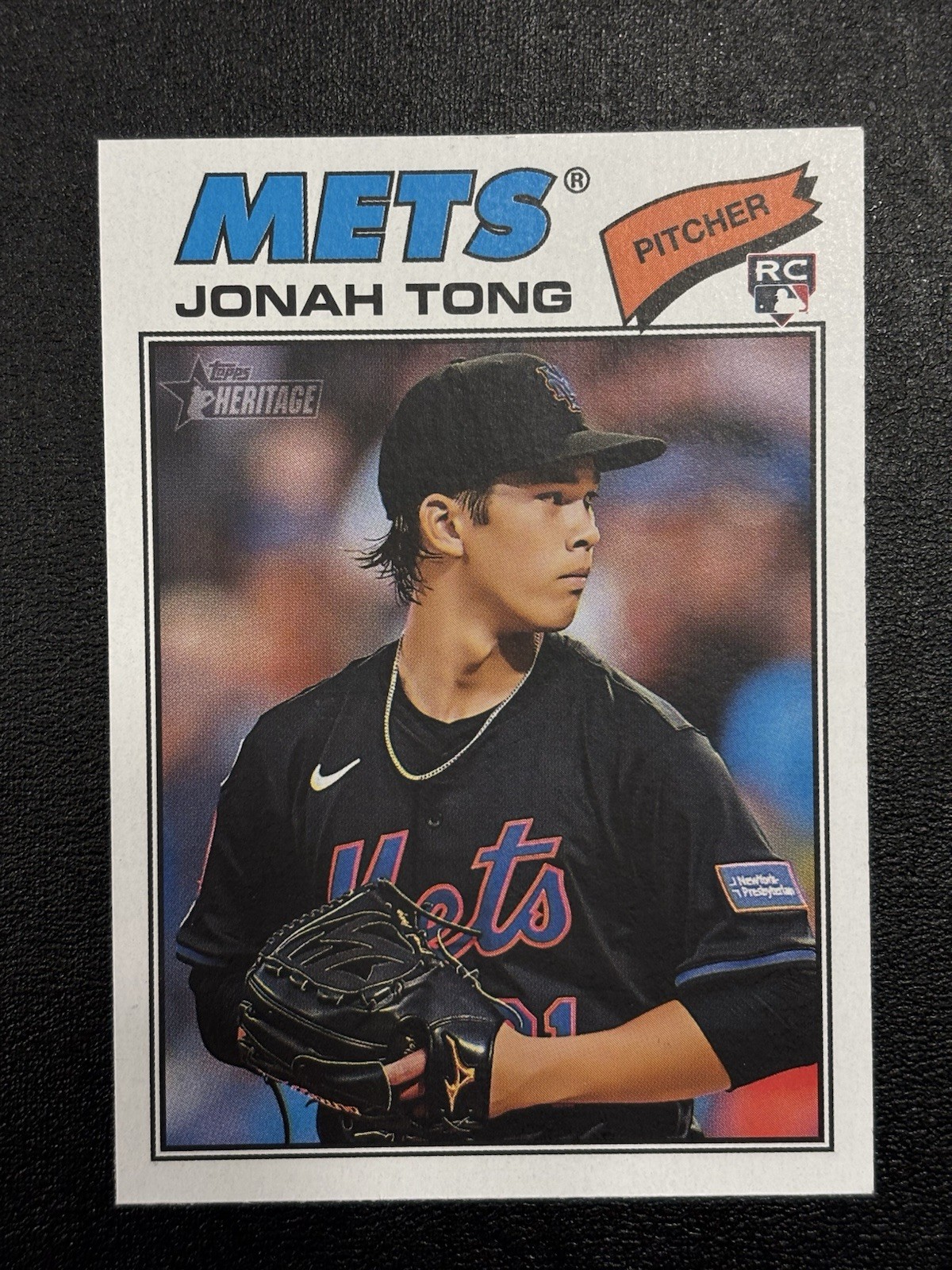 2026 Topps Heritage Jonah Tong Rookie #137 New York Mets RC