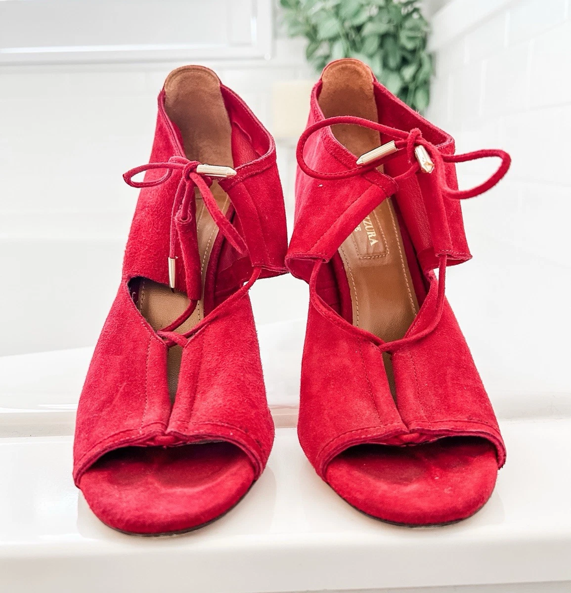 Preços baixos em Aquazzura Saltos Vermelhos para mulheres | eBay