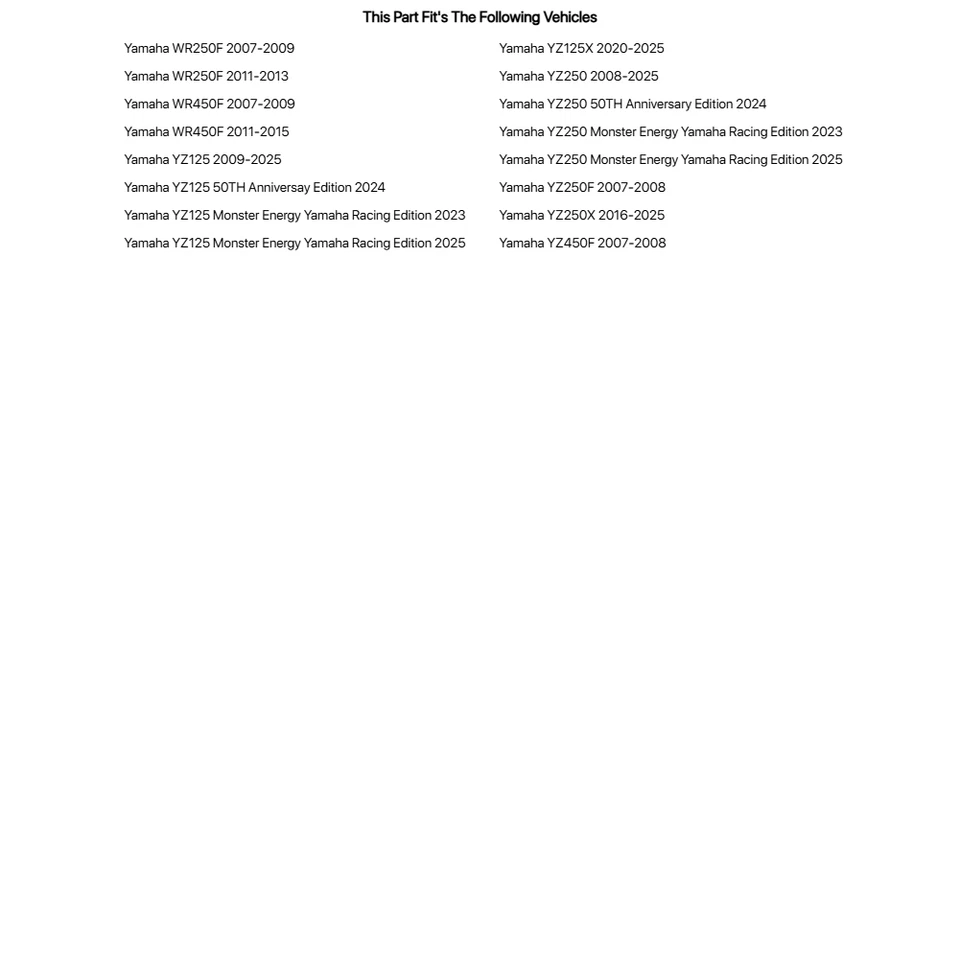 T.M. Designworks SX Factory Edition Slide & Glide Kit Blue For YAMAHA YZ250X - Imagem 2 de 2