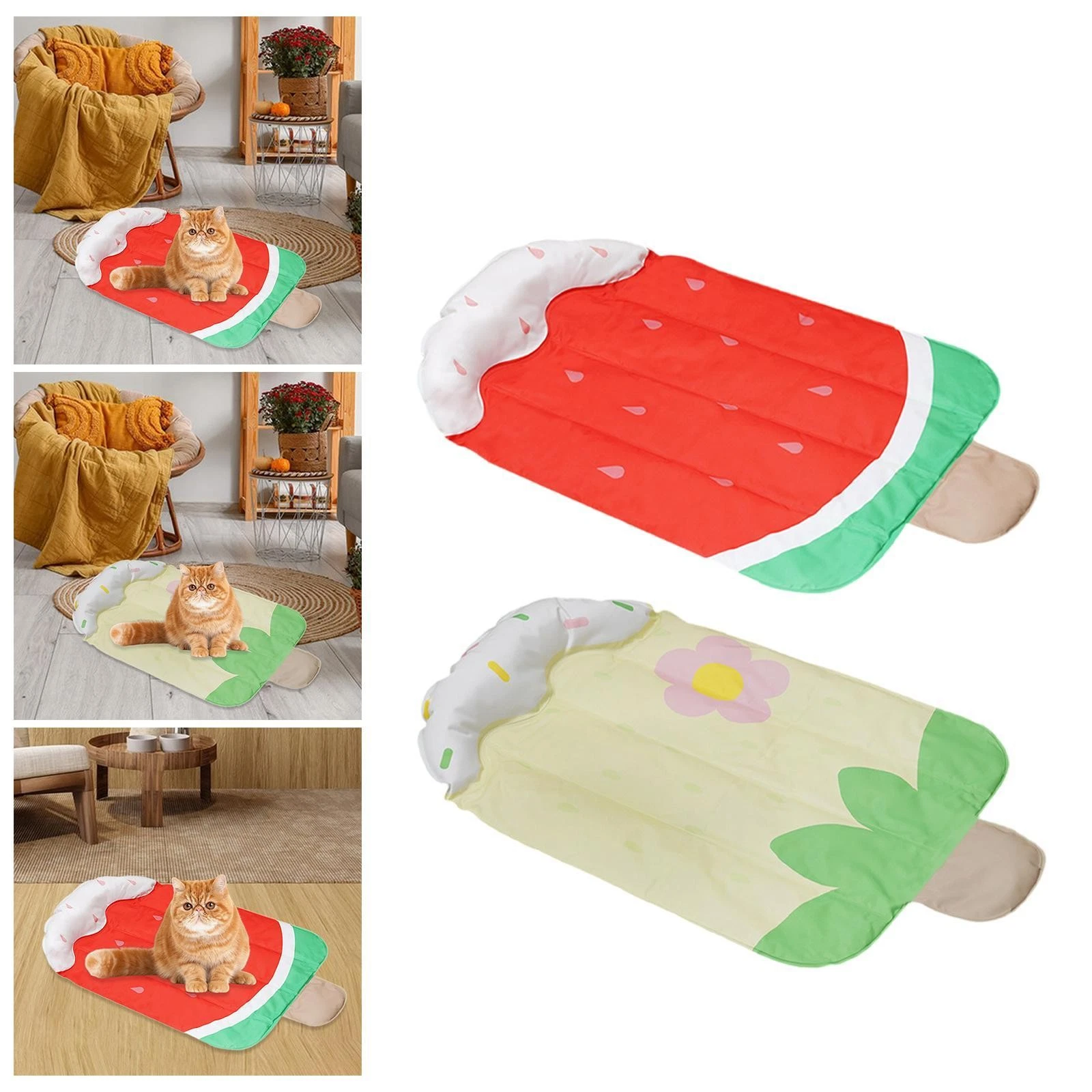 Pet Cooling Mat Puppy Kitten to Clean Playmat Furniture Protection Washable Bed