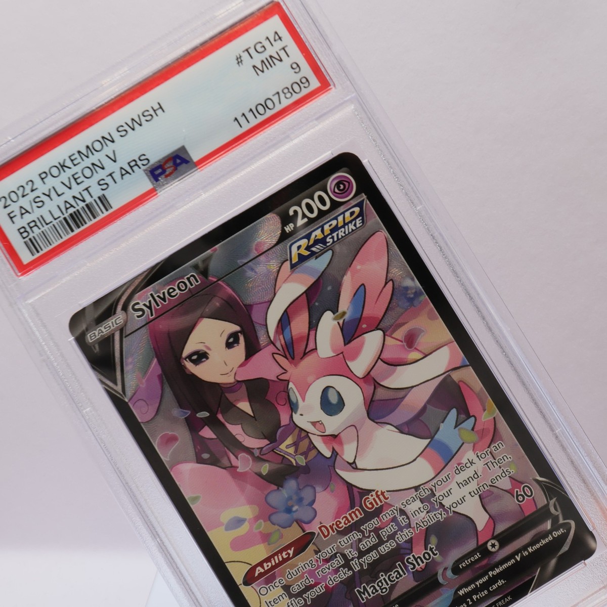 Pokemon TCG - Sylveon V TG14/TG30 Brilliant Stars Trainer Gallery - PSA 9  MINT