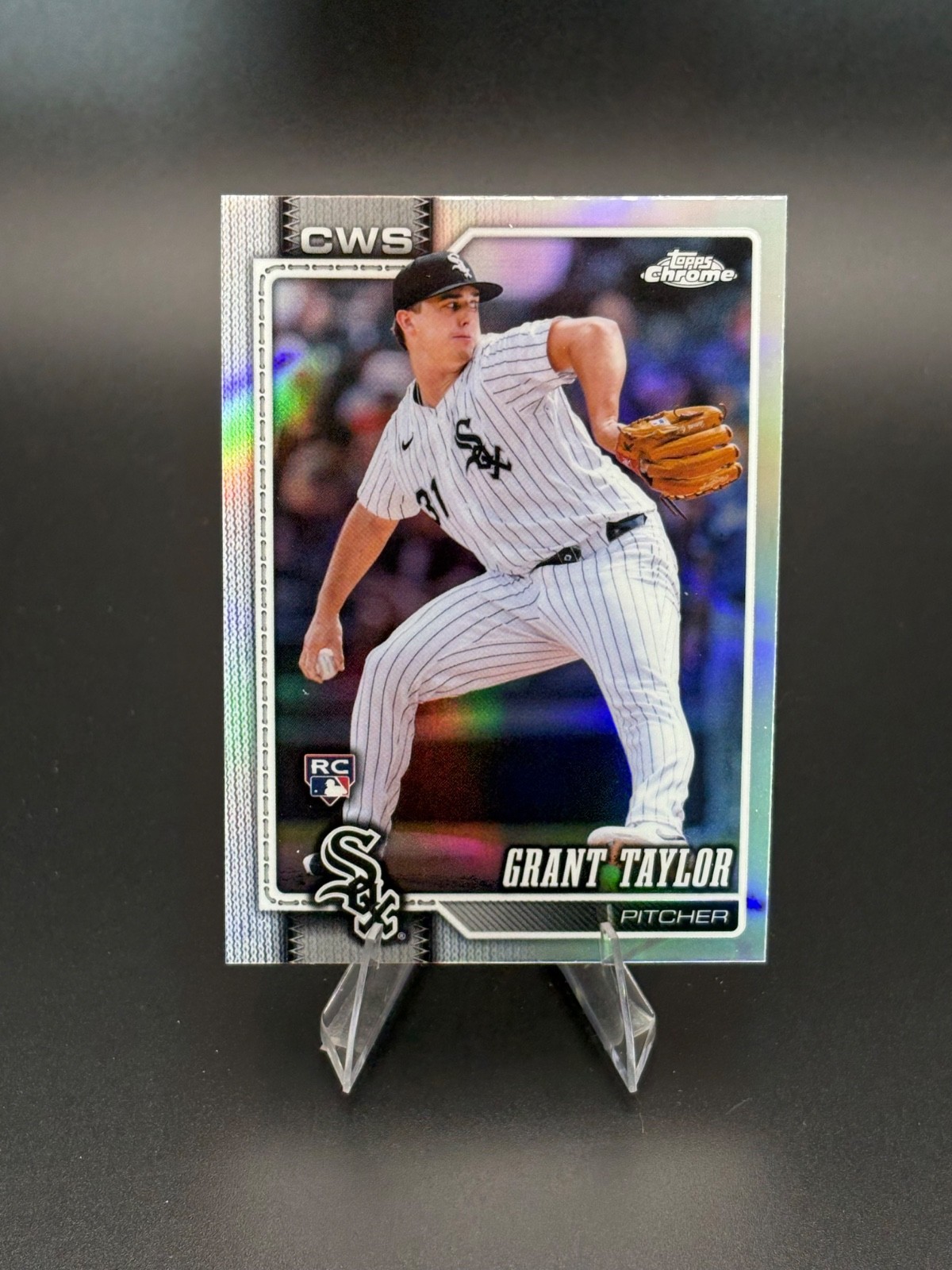2026 Topps Chrome Grant Taylor Refractor (RC) White sox