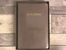 Crown Imperial Reference Bible King James Version Taupe Bonded Leather Nelson 58