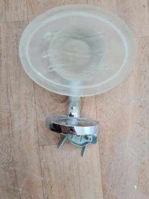 Porte savon + Porte brosse à dent en verre épais qui date - Photo 1/3
