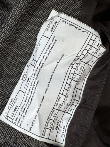 Abrigo deportivo para hombre Armani Collezioni 44 L espiga Italia oficina iglesia trabajo - Imagen 14 de 19