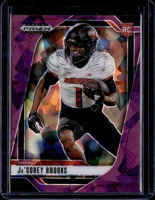 2025 Panini Prizm Draft Picks #50 Ja'Corey Brooks Prizms Purple Ice #/199