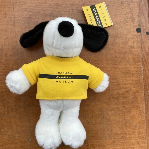 CHARLES SCHULZ MUSEUM Peanuts Snoopy Plush in Museum Shirt 