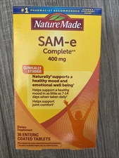 Nature Made SAM-e Complete 400mg 36ct Dietary Supplement - Exp 12/2025+