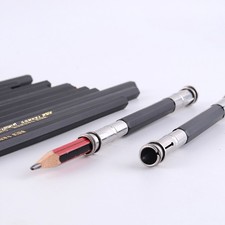 2Pcs Dual for Head Pencil Extender Drawing Writing Tool Holder Art Pencil Length
