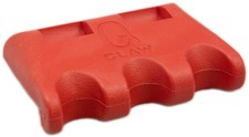 Q-Claw QCLAW Portable Pool/Billiards Cue Holder/Coin Slot - 3 Place - Red
