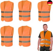 Hi-Vis Vests Pack of 6 Breakdown Vest Neon Yellow Safety Vest Car Vest Neon