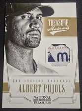 2012 National Treasures Albert Pujols Materials Laundry Tag Sick Patch #1 5/5