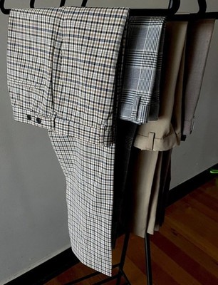 H&M Mens Pants Mixed lot x 4 pairs Smart Casual Plaid Chino Trousers Bundle 