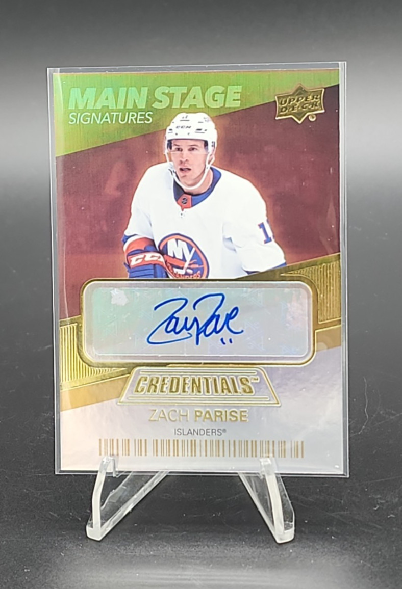 2021-22 Upper Deck Credentials - Main Stage Signatures #BTS-ZP Zach Parise