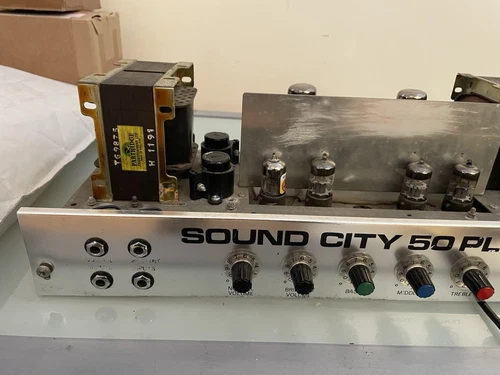 SOUND CITY 50 PLUS Vintage Valve Amplifier 1970, Excellent Condition. - Picture 13 of 24