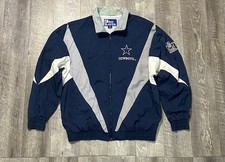 Vintage 90s Pro Player Dallas Cowboys Mens Graphic Windbreaker Back Hit - Size M